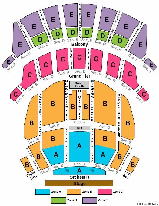 Altria Theater Seating Chart