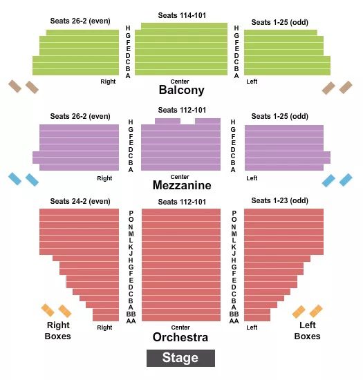 James Earl Jones Theatre Seating Chart