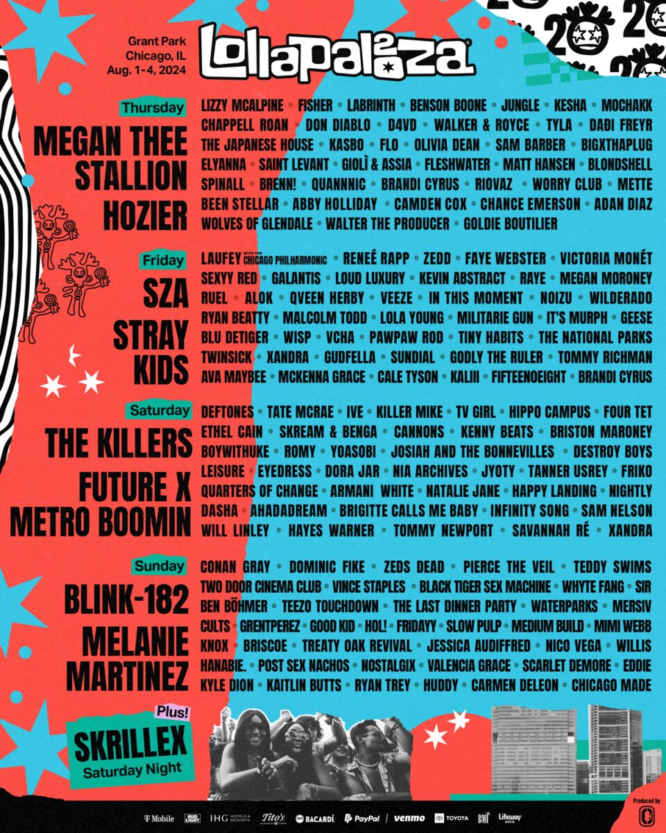 Lollapalooza Lineup 2024