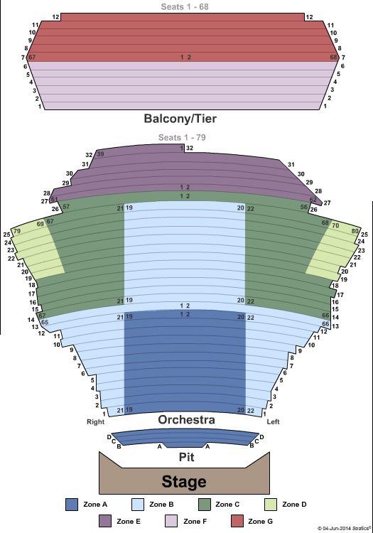 San Jose Center For The Performing Arts Seating Chart