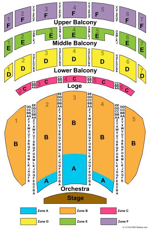 Sheas Buffalo Theatre at Shea's Performing Arts Center Seating Chart