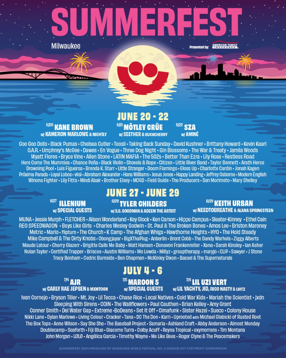 Summerfest Lineup