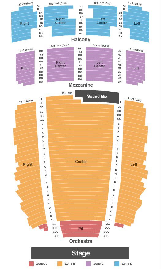 The Plaza Theatre Seating Chart