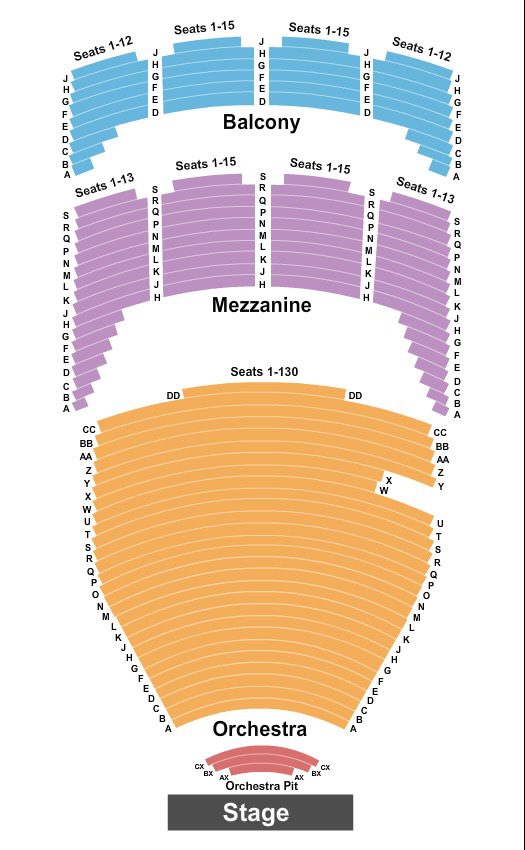 Tulsa Performing Arts Center Seating Chart