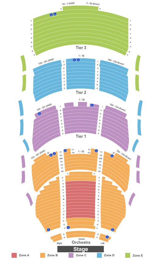 George S Eccles Theater Seating Chart