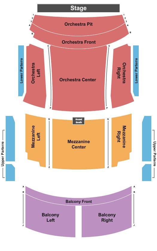 ETSU Martin Center for the Arts Seating Chart