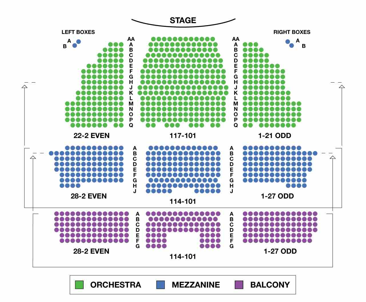 Longacre Theatre Seating Chart