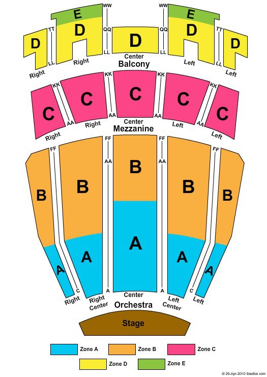 Ovens Auditorium Seating Chart