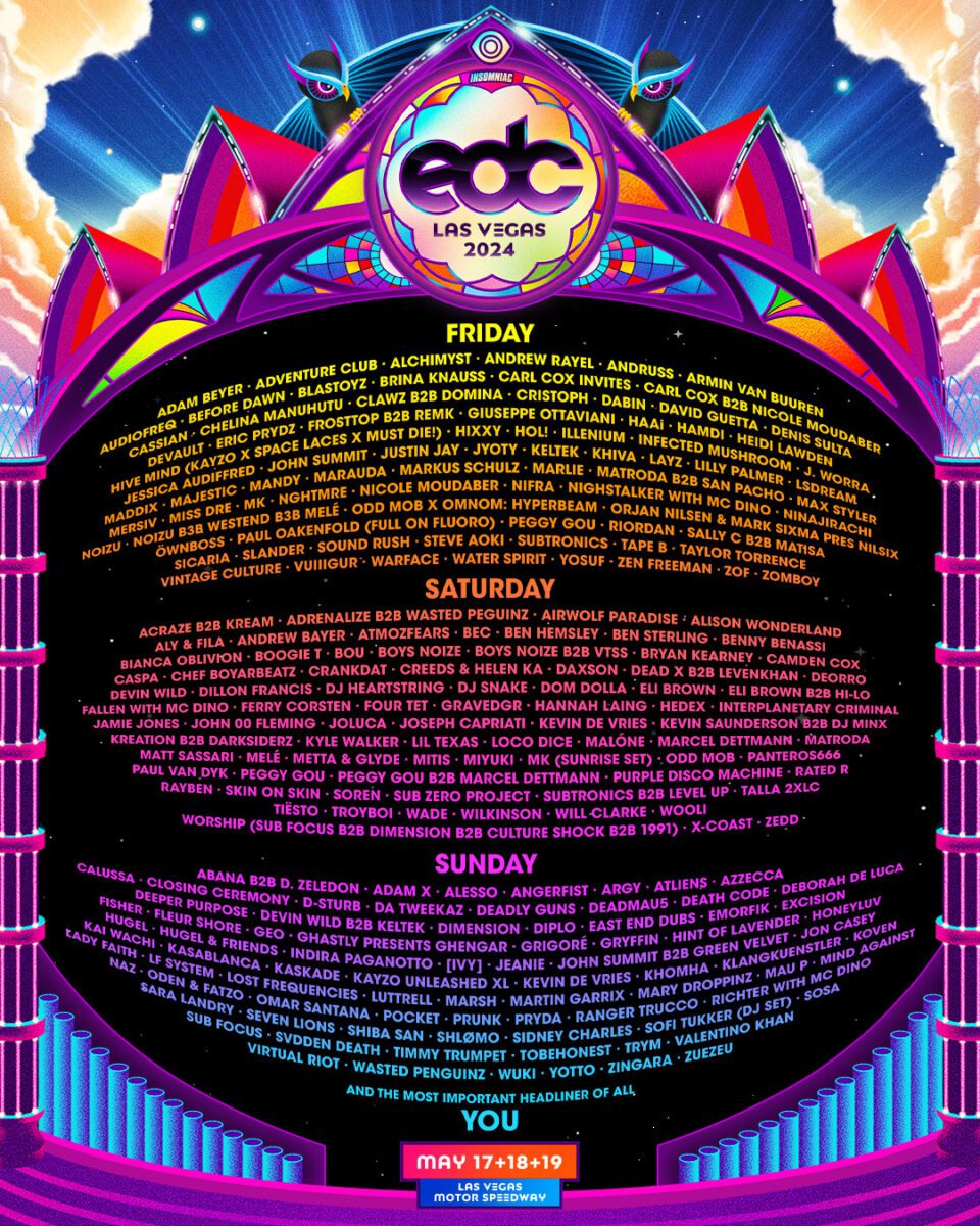 EDC Vegas Lineup
