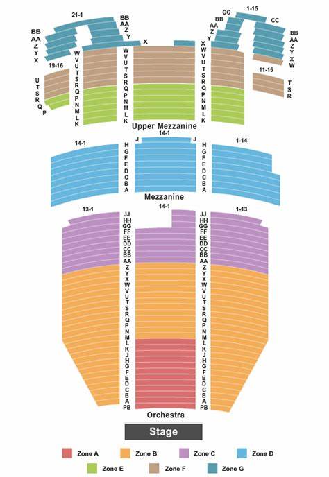 5th Ave Theatre Seating Chart