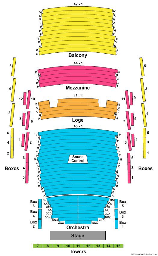 Pikes Peak Center Seating Chart