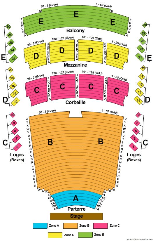 Place des Arts Seating Chart