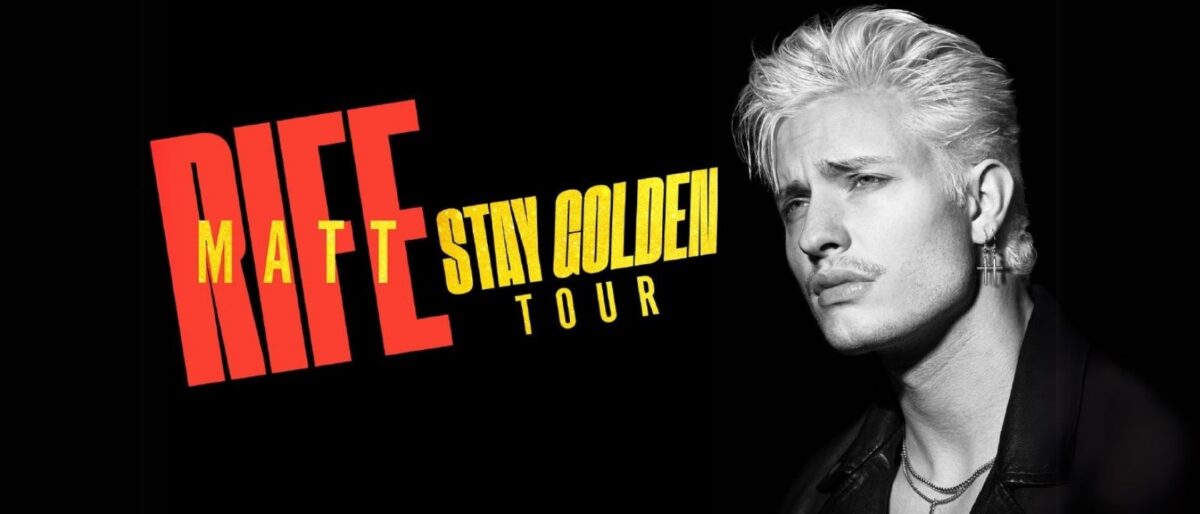 Matt Rife Stay Golden Tour Banner