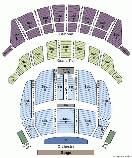 Altria Theatre Seating Chart