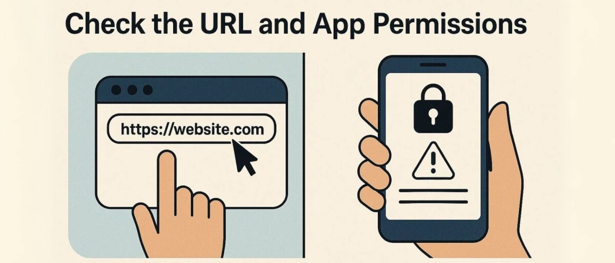 Check the URL and App Permissions