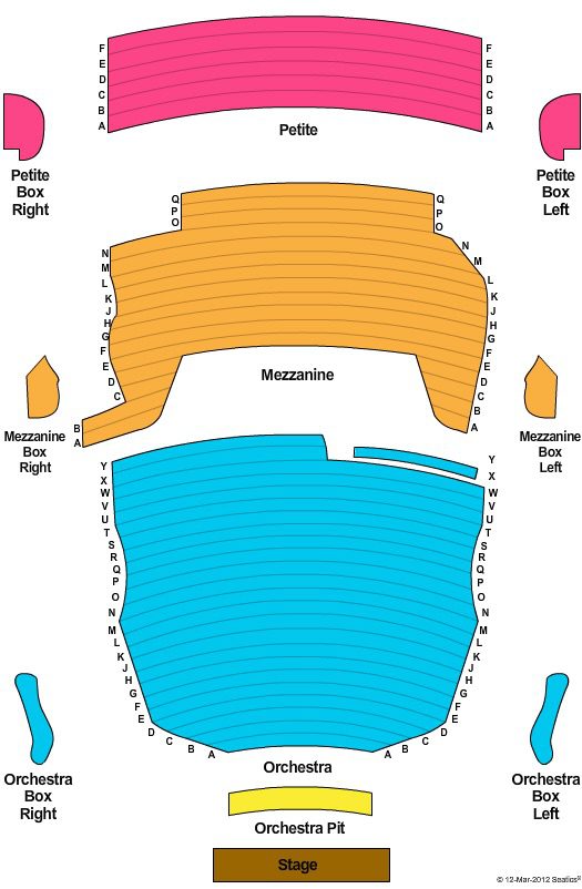 Hammons Hall Seating Chart