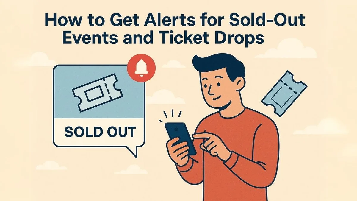 How to Get Alerts for Sold-Out Events and Ticket Drops