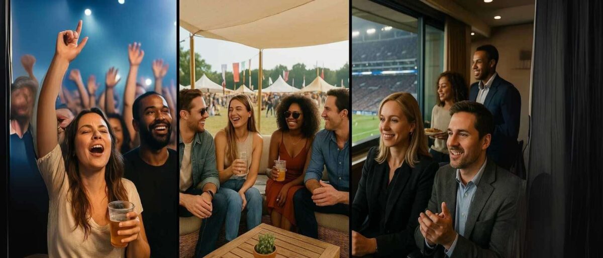 Concert vs Festival vs Sports - 1