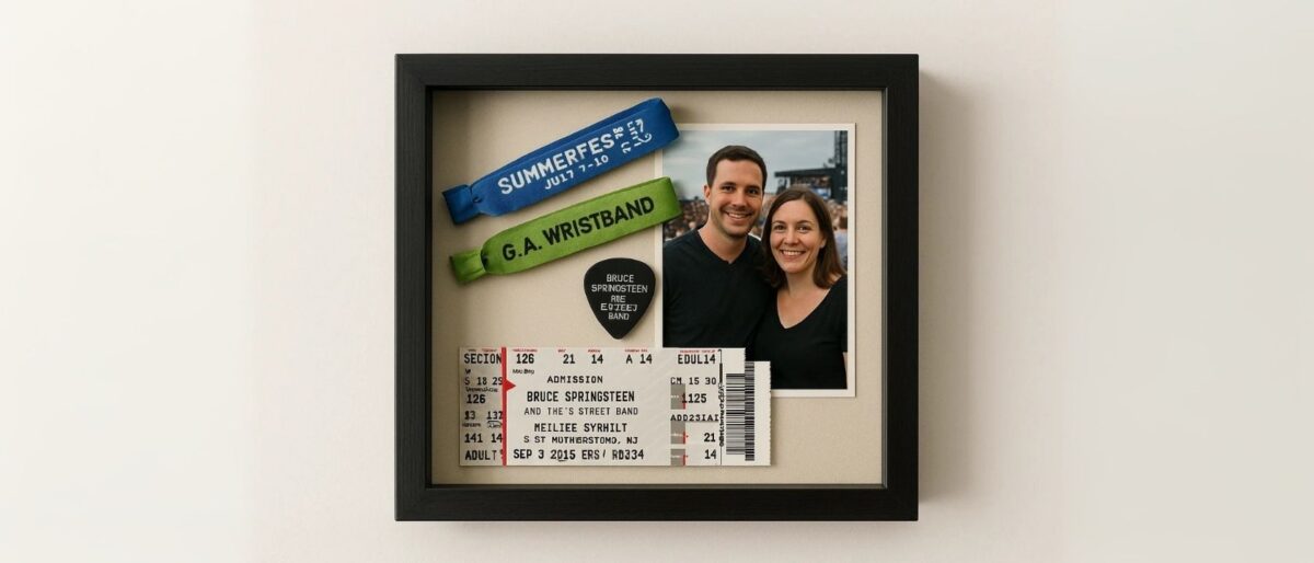 DIY Concert Shadow Boxes